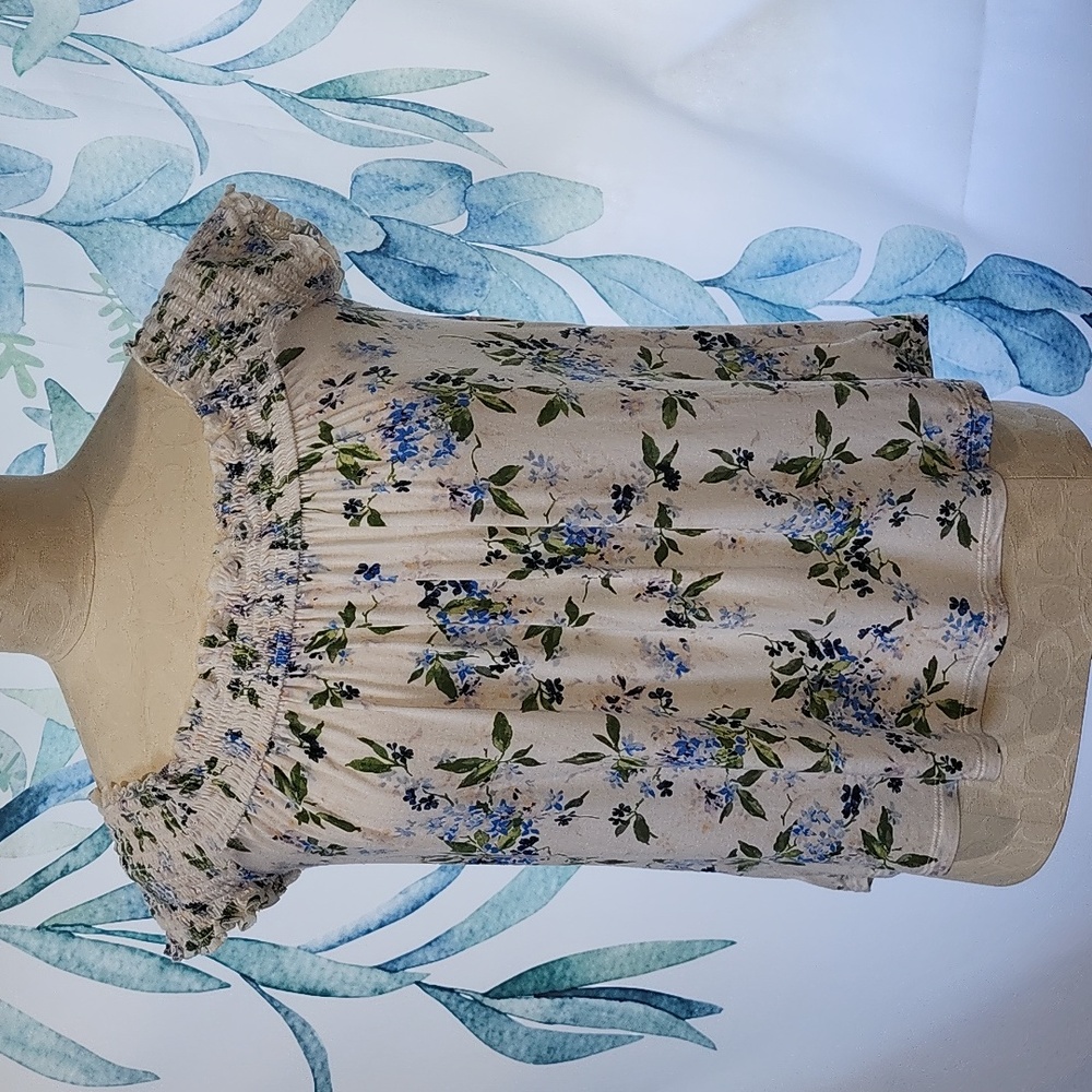 American Eagle Floral Off the Shoulder Blouse